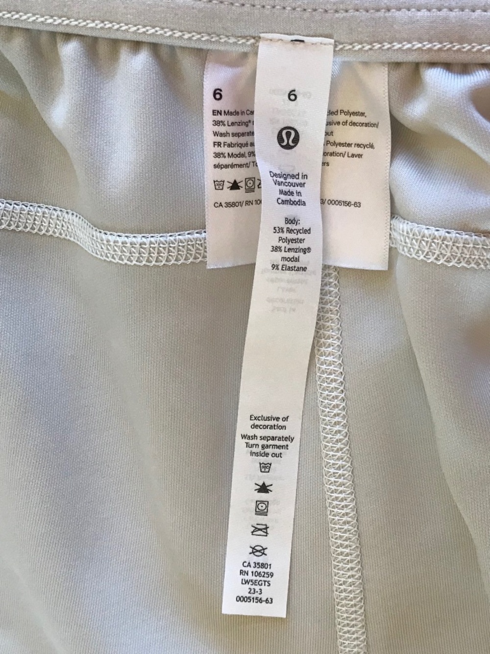 LULULEMON SOFTSTREME HIGH RISE PANT BONE NWOT - Picture 11 of 15